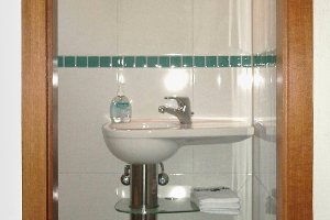 Glasbrodüre türkis