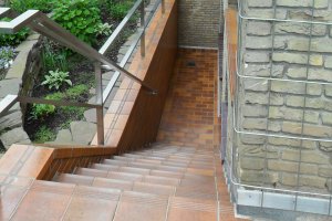 Außentreppenanlage mit Klinkerplatten von Buchthal