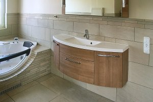 Bad in Teilflächenplattierung