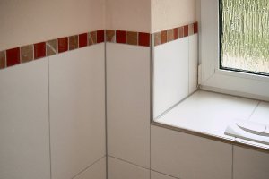 Glas &amp; Rosso Verona Borde als Abschlußkante