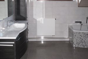 Wandfliesen in 30 x  60 cm weiss strukturiert