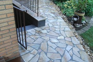 Terrasse Quarzit- Yellow, Polygonalplatten