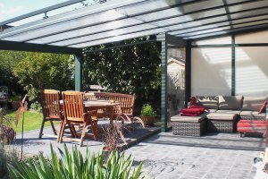 Terrasse in zwei Ebenen